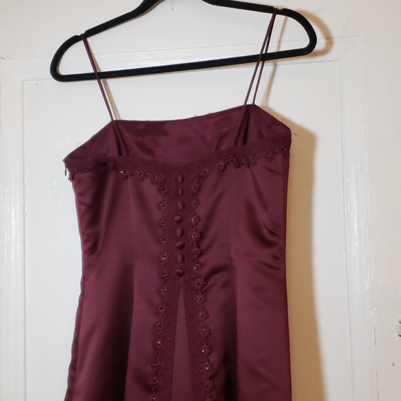 Dave & Johnny Plum Maxi Gown Size 7-8 - Picture 2 of 8